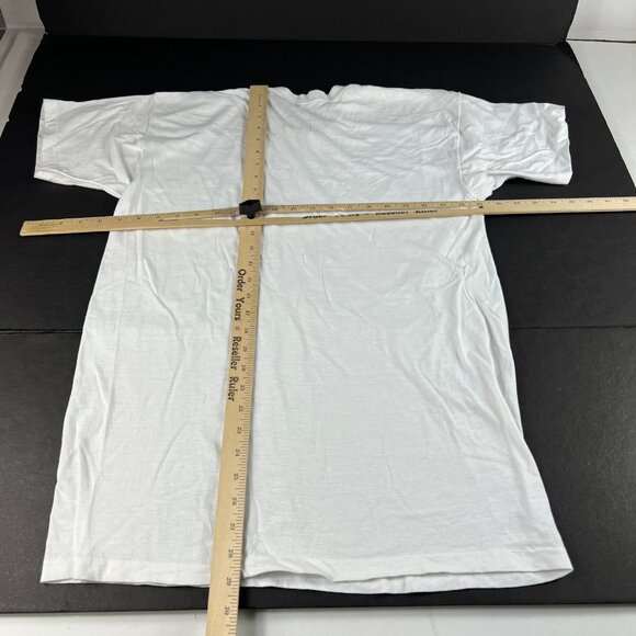 VTG 80s Mick Jagger She's The Boss Shirt Small White Dingy Single Stitch Tee - Picture 12 of 15